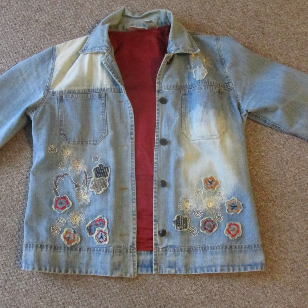Chico's Design Jean Jacket Dungaree Coat